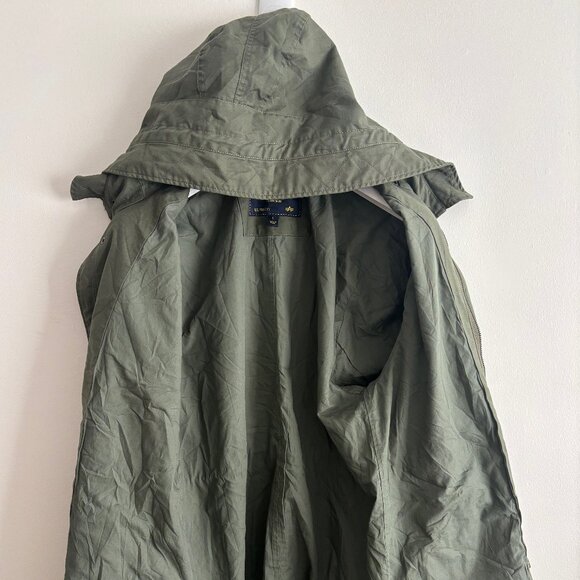 Alpha Industries Olive Green Fishtail Parka Military Coat /Jacket Medium- Large - Picture 3 of 13